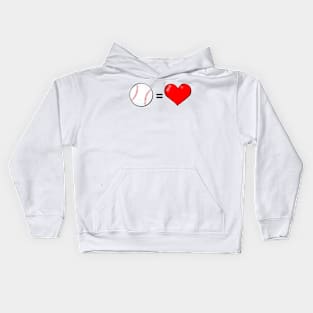 Baseball Is Love Kids Hoodie